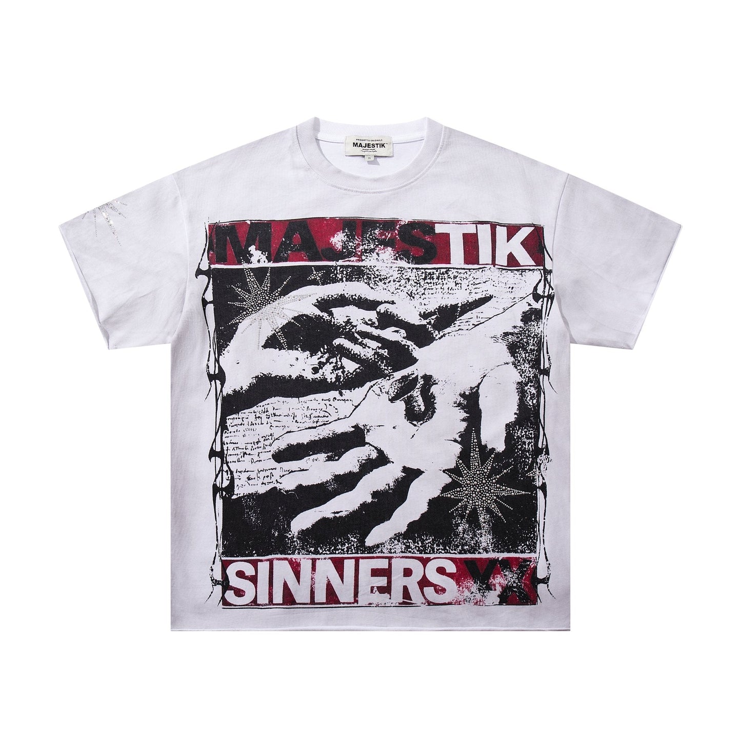 MAJESTIK Rhinestone Graphic Short-Sleeve T-Shirt ¡ª hero