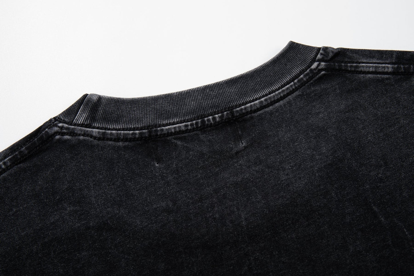 MAJESTIK Washed Black Boxing Graphic T-Shirt ¡ª detail