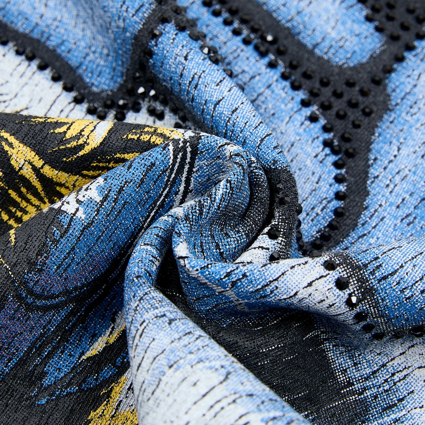 MAJESTIK Football Lion Graphic T-Shirt ¡ª fabric_closeup