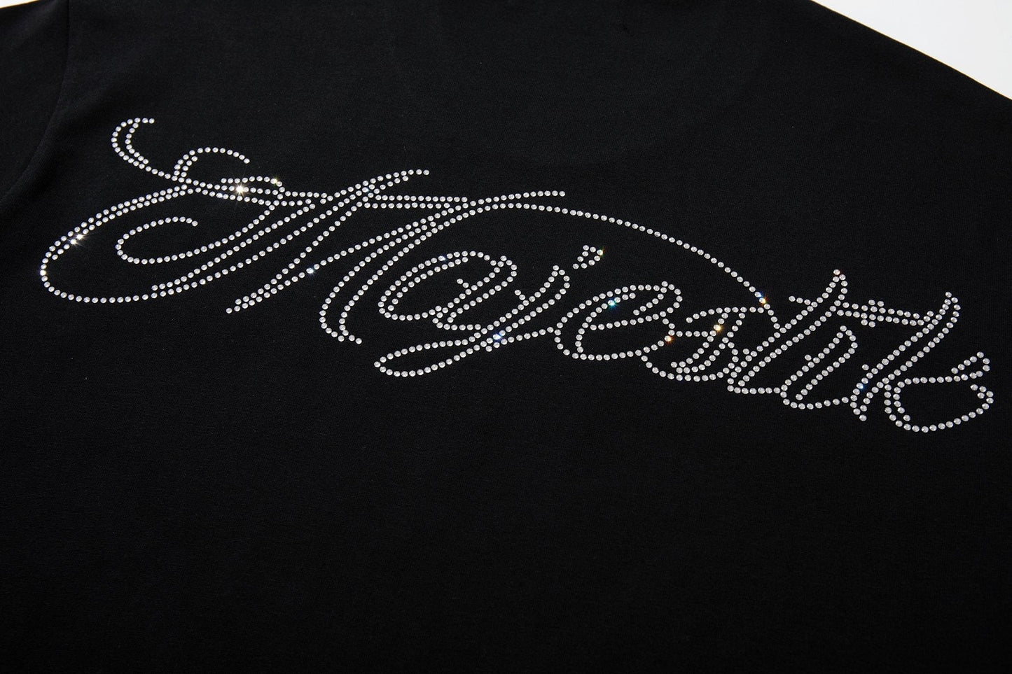 MAJESTIK Alien Rhinestone Graphic T-Shirt ¡ª detail