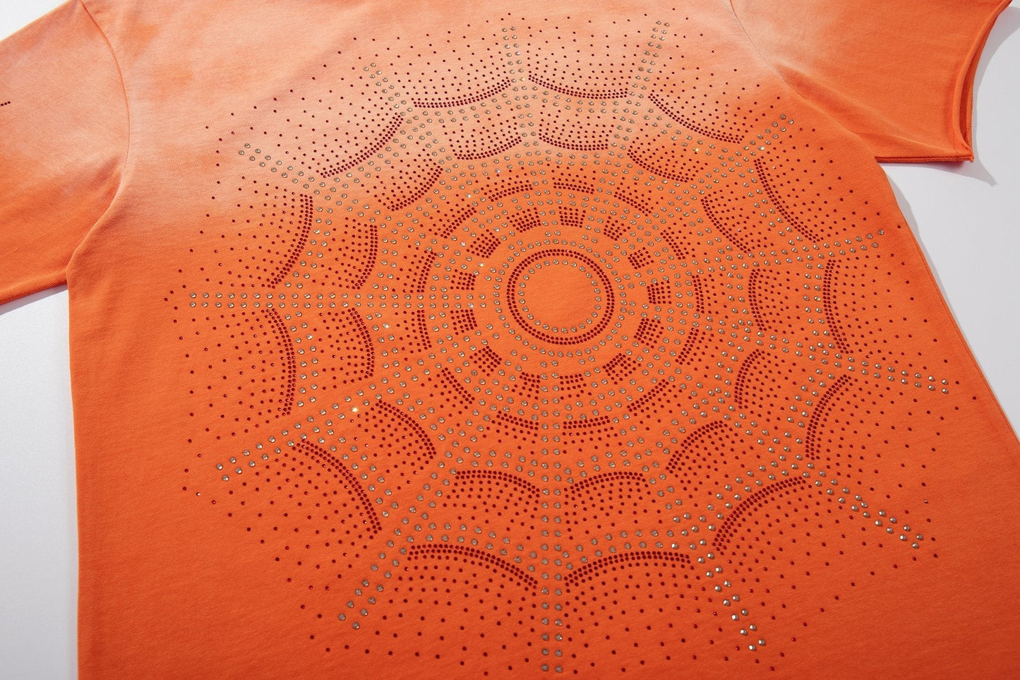 MAJESTIK Rhinestone Spiderweb Graphic T-Shirt ¡ª detail
