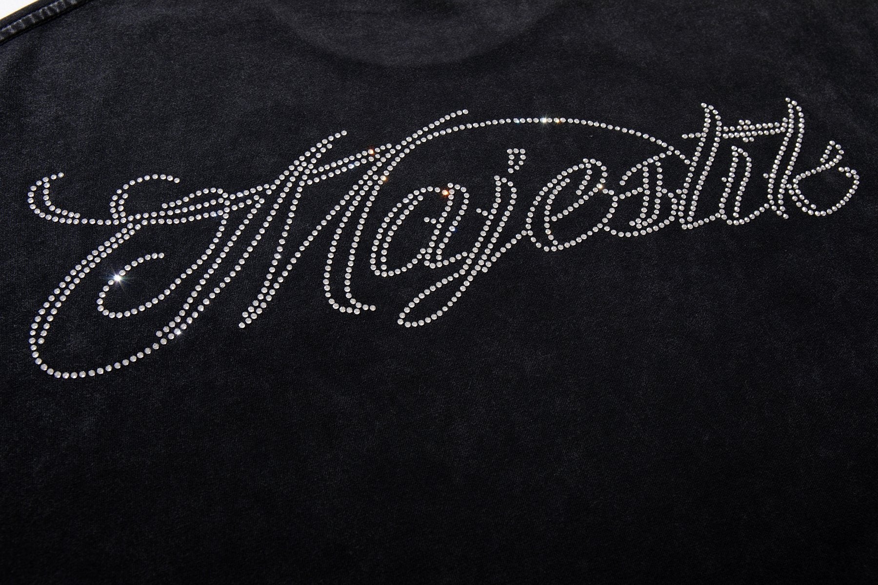 MAJESTIK P71 Rhinestone Graphic T-Shirt ¡ª detail